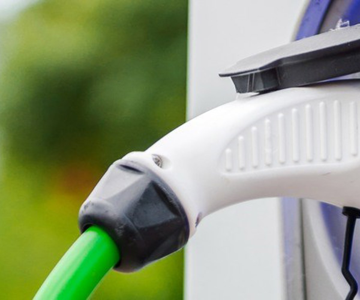 Elbil Laddning Gron Sladd